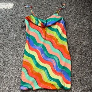 Forever 21 Multicolor Wave Mini Dress
